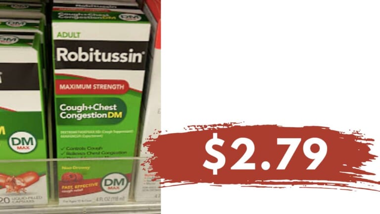 $2.79 Robitussin Cough Medicine at the Publix Extra Savings Event