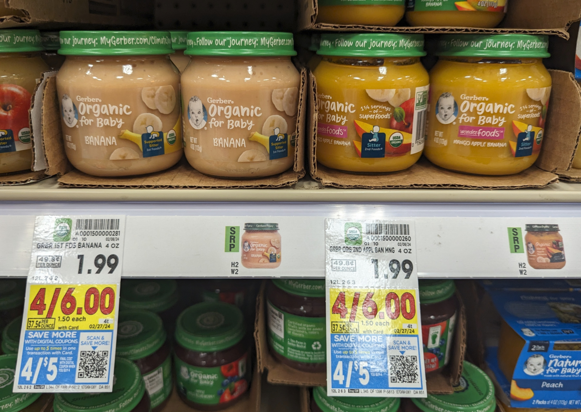 Pick Up Gerber Organic Baby Jars As Low As $1.25 At Kroger