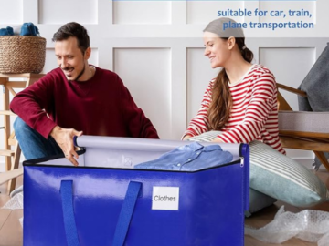 Prime Member Exclusive: Extra Large Waterproof Zipper Closure Storage Bags, 6 Pack $14.99 (Reg. $30) + Free Shipping – $2.50/88L Bag