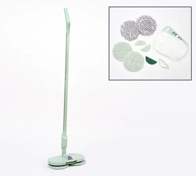 Hover Scrubber Omni Cordless Dual-Head Mop and Accessories