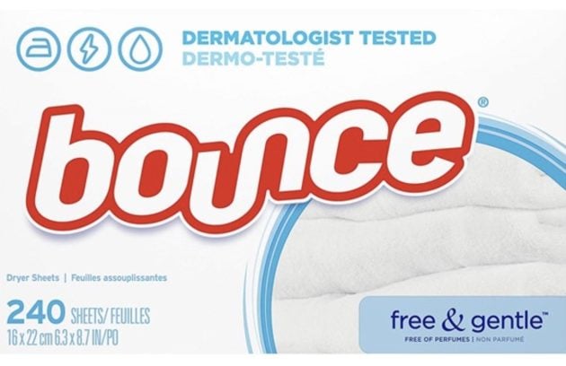 Bounce Fabric Softener Dryer Sheets Free & Gentle 240CT