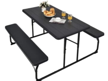 Folding Picnic Table Bench Set