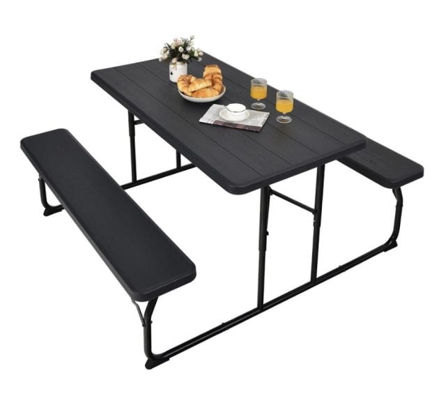 Folding Picnic Table Bench Set