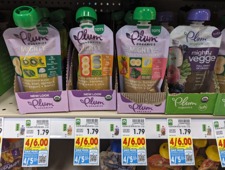 Plum Organics Baby Food Pouches Only $1.25 At Kroger
