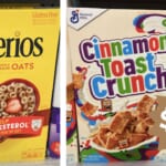 $1.35 Cheerios & Cinnamon Toast Crunch Cereal at Publix