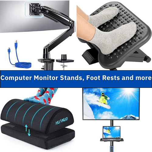 Today Only! Computer Monitor Stands, Foot Rests and more from $22.78 After Coupon (Reg. $39.99+)