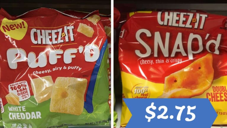 $2.75 Cheez-It Puff’d & Snap’d Snacks at Publix