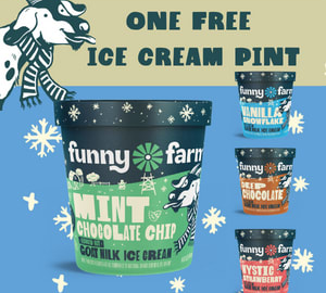 Funny Farm Ice Cream Pint for free + via printable coupon