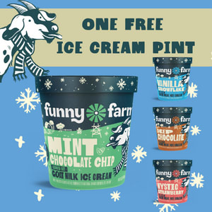 Funny Farm Ice Cream Pint for free + via printable coupon