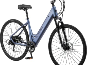 Schwinn Adult 700c Ingersoll Electric Hybrid Throttle Bike for $700 + free shipping