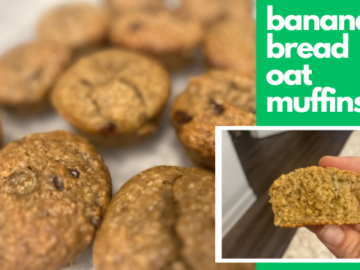 Banana Bread Oat Muffins Recipe