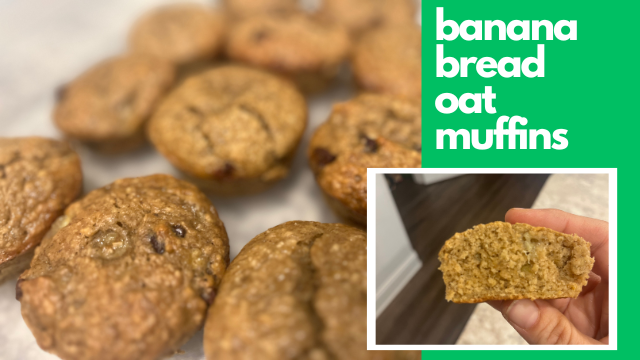 Banana Bread Oat Muffins Recipe