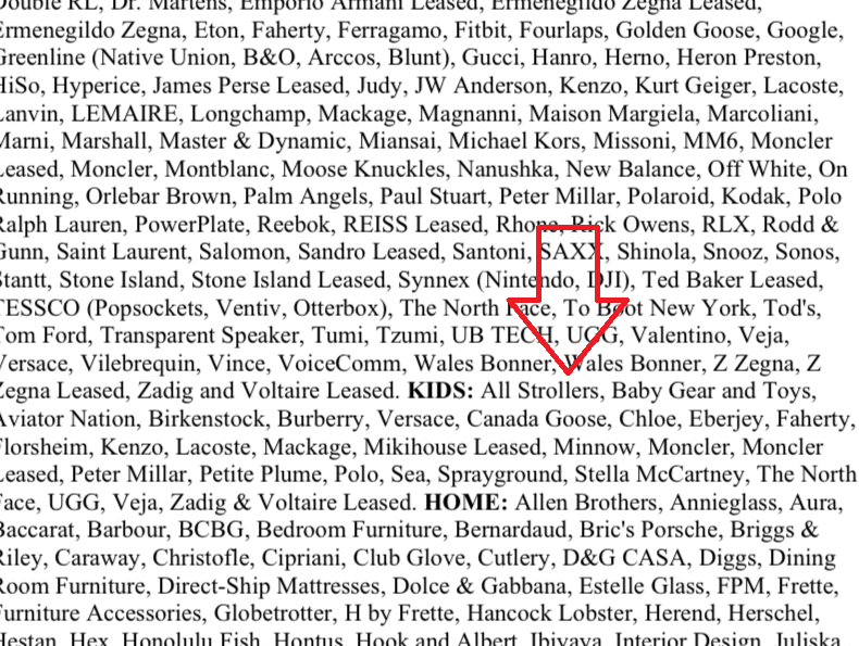 fine print on bloominbdales 15% email signup discount