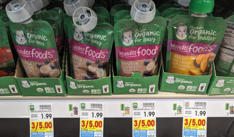 Pick Up Gerber Organic Baby Food Pouches As Low As $1.33 At Kroger