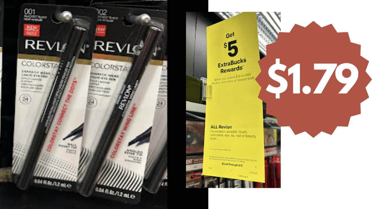 $1.79 Revlon Colorstay Eyeliner | Save $14 on Cosmetics at CVS!
