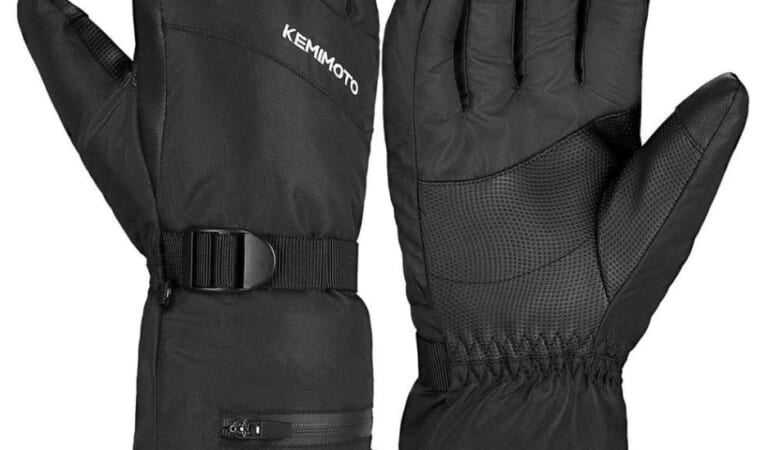 Kemimoto Touchscreen Ski Gloves for $9.93 in cart + free shipping