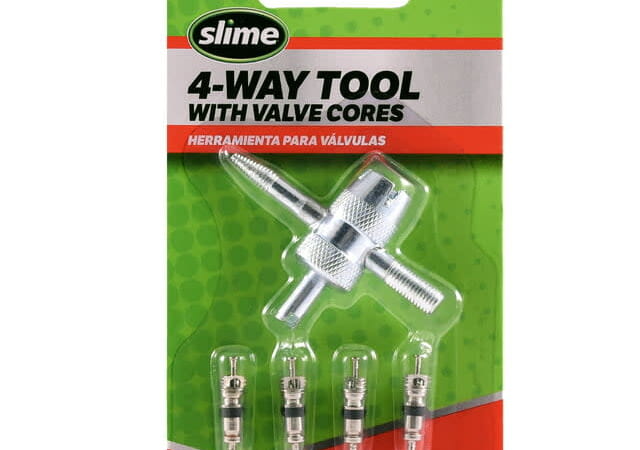 Slime 4-Way Valve Tool w/ 4 Valve Cores for $3 + free shipping w/ $35