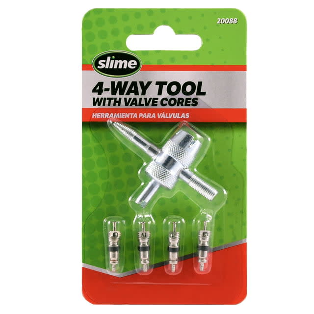 Slime 4-Way Valve Tool w/ 4 Valve Cores for $3 + free shipping w/ $35