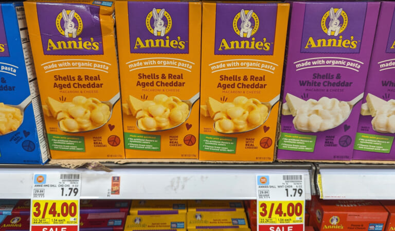 Annie’s Natural Macaroni & Cheese Just $1 At Kroger