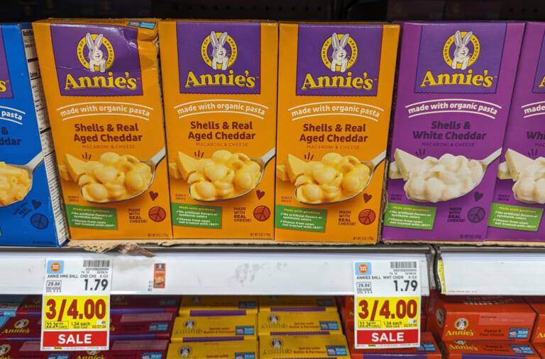 Annie’s Natural Macaroni & Cheese Just $1 At Kroger