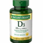 Nature's Bounty Vitamin D3 1000 IU 250 Rapid Release Softgels