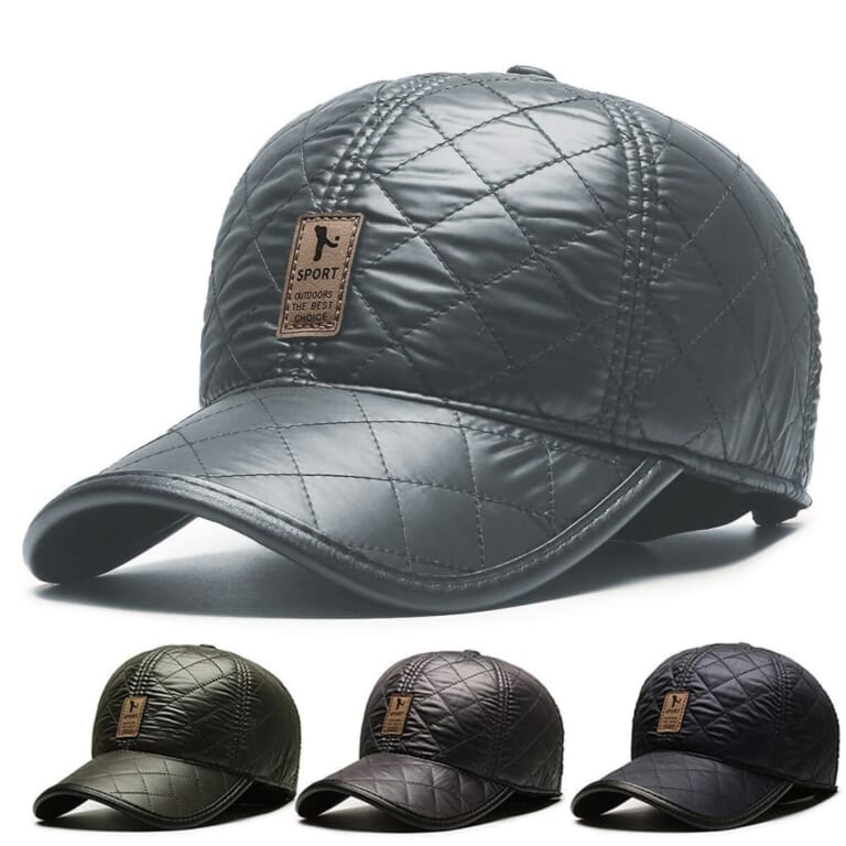 Faux Leather Baseball Cap for $8 for 2 + $5 s&h