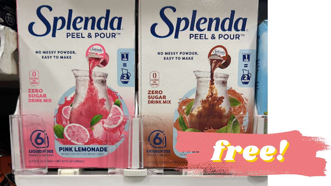 Money Maker Splenda Peel & Pour Drink Pods!