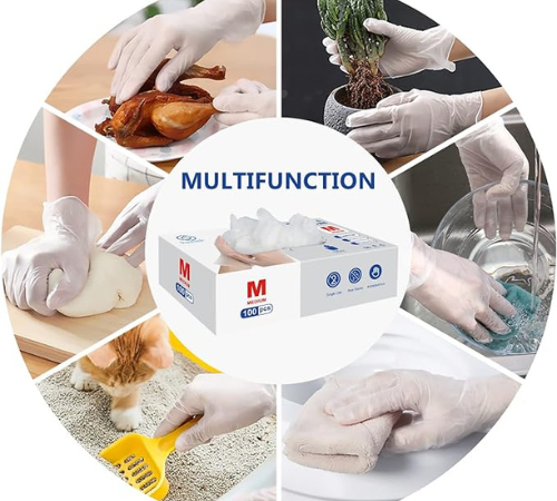 Clear Vinyl Disposable Gloves, 100 Count, Medium as low as $9.74 After Coupon (Reg. $13) + Free Shipping – 10¢/Glove