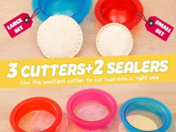 Sandwich Cutter and Sealer (5-Pieces) $5.99 (Reg. $10) – 3 Cutters + 2 Sealers
