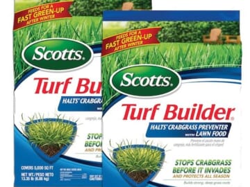 Scotts Turf Builder 5,000-Sq. Ft Halts Crabgrass Preventer 2-Pack for $58 + free shipping