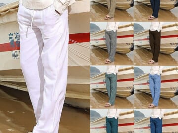 Men's Linen Pants for $9 + $5 s&h