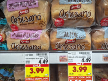 Sara Lee Artesano Bread Just $1.99 At Kroger