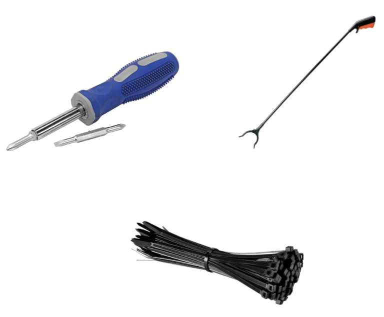 4-in-1 Screwdriver, 36" Pickup Tool, or 8" Cable Tie 100-Pack: free at Harbor Freight Tools + pickup