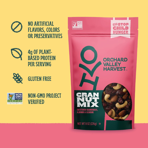Orchard Valley Harvest 8-Pack Cran Nut Mix Multipack as low as $3 when you buy 4 After Coupon (Reg. $6.89) +Free Shipping – 38¢/1 Oz Bag
