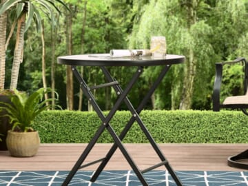 Mainstays Greyson 26" Round Bistro Folding Table for $10 + free shipping w/ $35