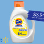 Tide Simply Free & Sensitive Detergent 92 oz | $3.94 ea.!