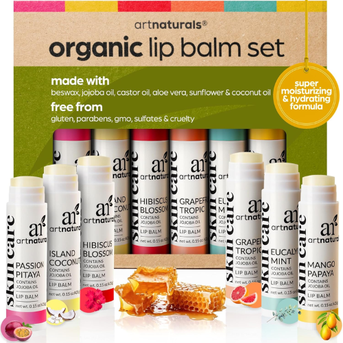 ArtNaturals 6-Pack Organic Beeswax Lip Balm Gift Set as low as $5.97 After Coupon (Reg. $12) + Free Shipping – 99¢/Stick