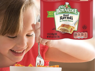 Chef Boyardee 4-Pack Beef Ravioli as low as $3.64 Shipped Free (Reg. $4.28) – 91¢/Can