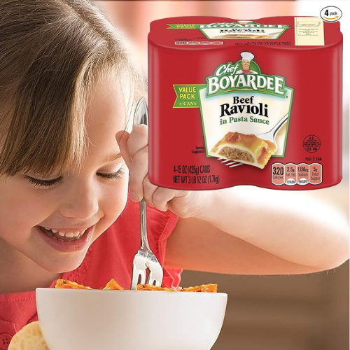 Chef Boyardee 4-Pack Beef Ravioli as low as $3.64 Shipped Free (Reg. $4.28) – 91¢/Can