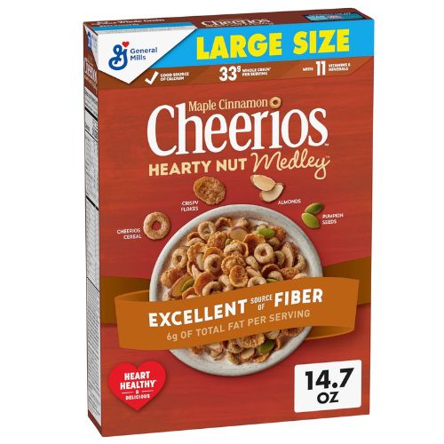 Cheerios Maple Cinnamon Hearty Nut Medley Cereal as low as $3.08 Shipped Free (Reg. $7.13)