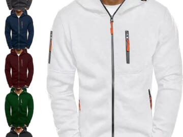 Men's Full Zip Sweater for $15 + $5 s&h