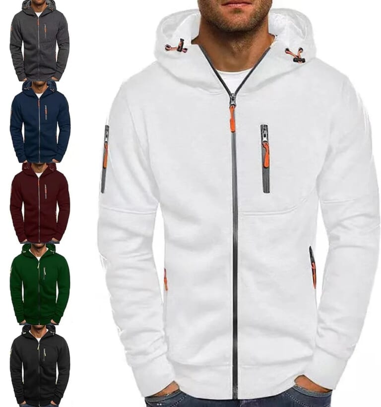 Men's Full Zip Sweater for $15 + $5 s&h