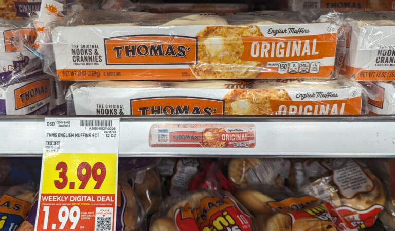Thomas’ English Muffins Or Bagels Are Just $1.99 At Kroger