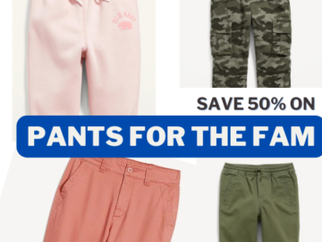 2 Days Only! Save 50% on Pants for the Fam from $7.49 (Reg. $14.99+)