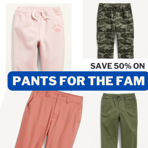 2 Days Only! Save 50% on Pants for the Fam from $7.49 (Reg. $14.99+)