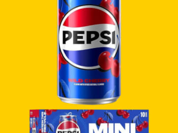 Pepsi Wild Cherry Soda Mini Cans, 10-Pack as low as $4.67 Shipped Free (Reg. $7) – $0.47/ 7.5-Ounce Can