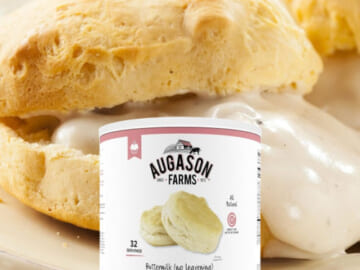 Augason Farms Buttermilk Biscuit Mix, 2 lbs 15 oz $12.46 (Reg. $24) – 32 Servings, $0.39/ Serving, No Leavening, 10-Year Shelf Life