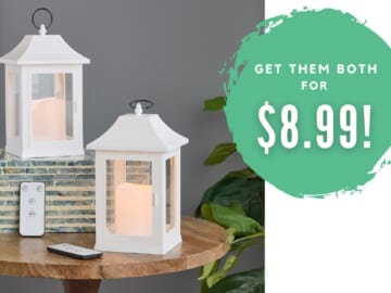 QVC | Set of 2 Mini Lanterns Only $8.99 (reg. $20)