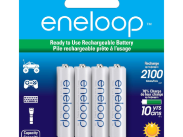 Panasonic 8-Pack eneloop AAA Rechargeable Batteries as low as $18.08 Shipped Free (Reg. $27) – $2.26/Battery