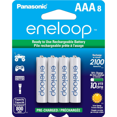 Panasonic 8-Pack eneloop AAA Rechargeable Batteries as low as $18.08 Shipped Free (Reg. $27) – $2.26/Battery